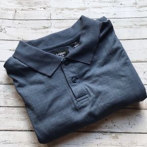 Haggar Button Up Polo Shirt EUC